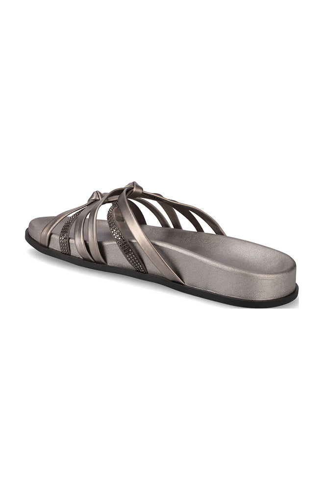 Diamante Knotted Strap Comfort _ 161283 _ Pewter