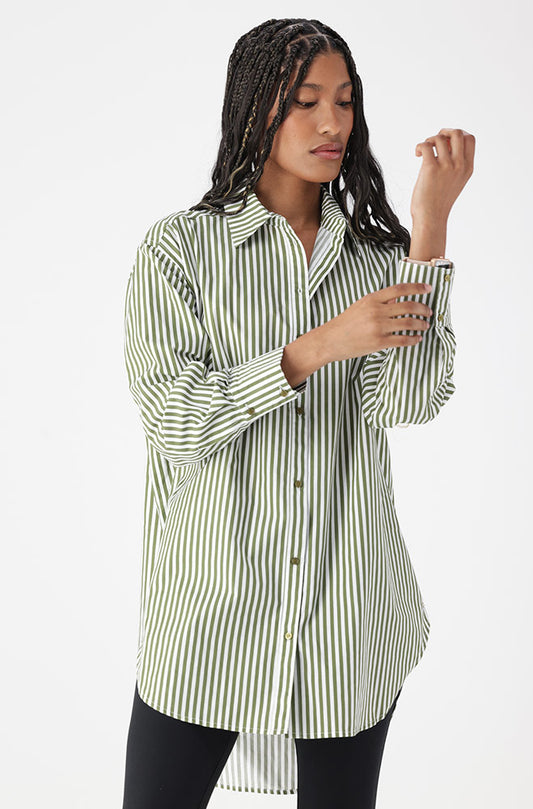 Mia Boyfriend Shirt _ 162567 _ Green