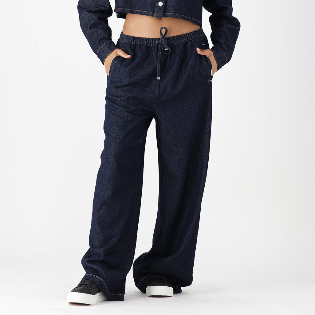 REESE DENIM WIDE LEG PANTS – Dunns