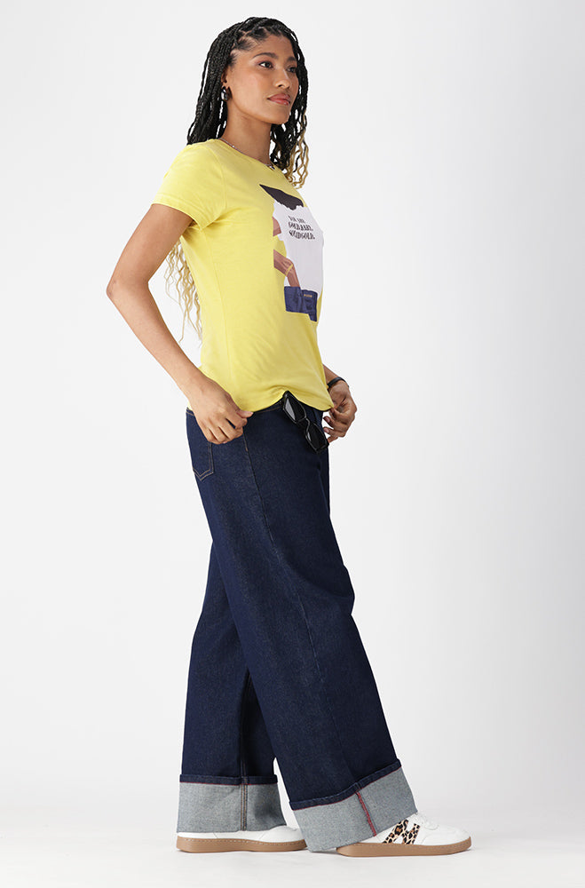 Jade Graphic Tee _ 162975 _ Yellow