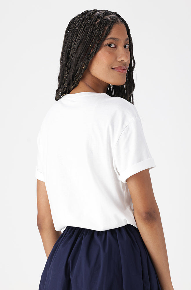 Jade Graphic Boyfriend Tee _ 163240 _ White