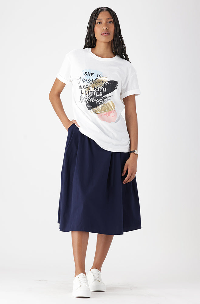 Jade Graphic Boyfriend Tee _ 163240 _ White