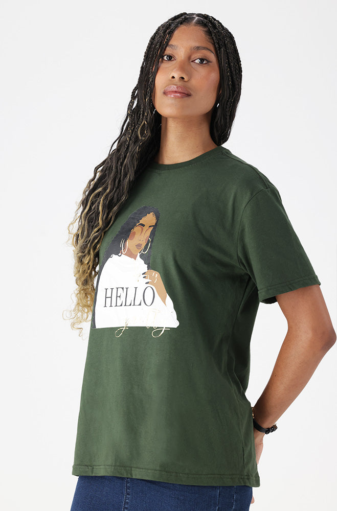 Jade Graphic Boyfriend Tee _ 163295 _ Fatigue