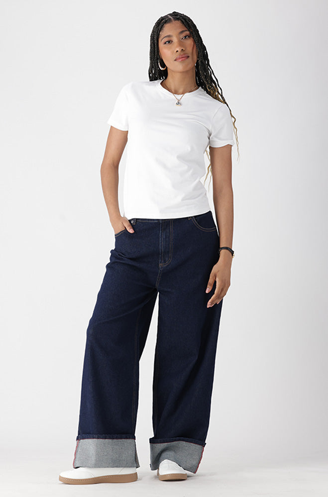 Candice Crew Neck Tee _ 163344 _ White