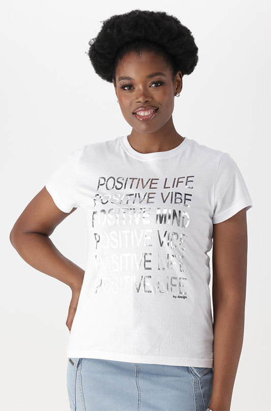 Zola Regular Fitted Graphic Tee _ 163623 _ White