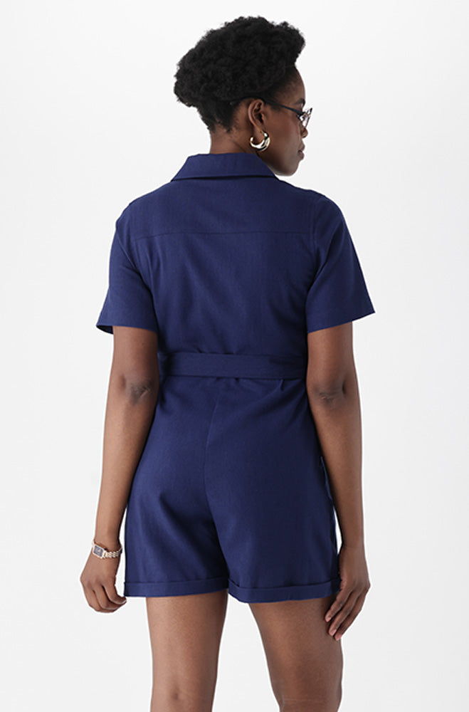 JADA LINEN BLEND BOILER SUIT
