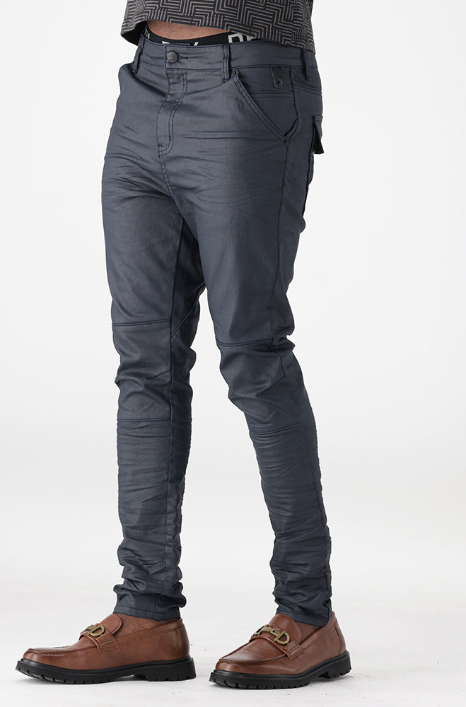 Pebbled Tapered Fit Denim _ 164215 _ Blue