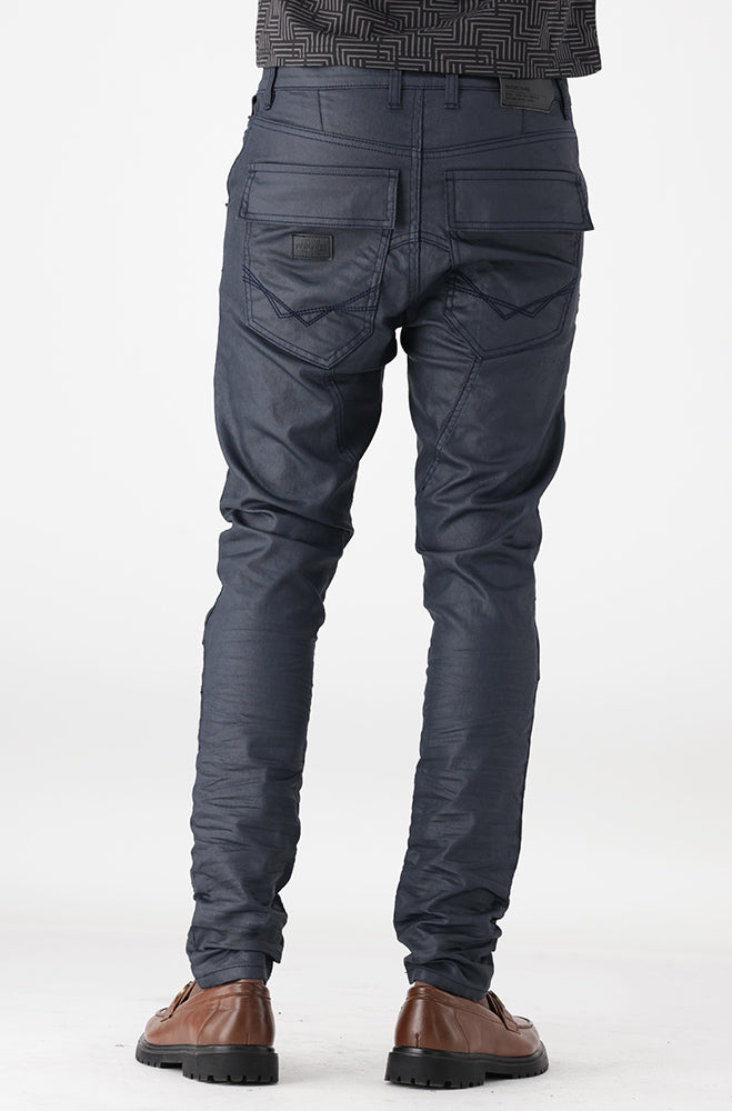 Pebbled Tapered Fit Denim _ 164215 _ Blue