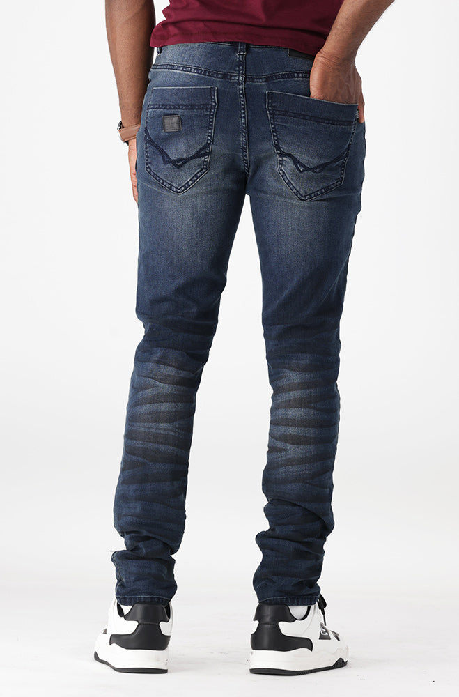 Twisted Super Skinny Denim _ 164216 _ Dark Wash