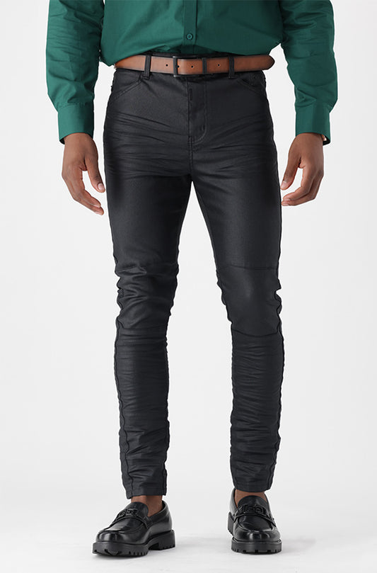 Tullix Tapered Fit Coated Denim _ 164225 _ Black