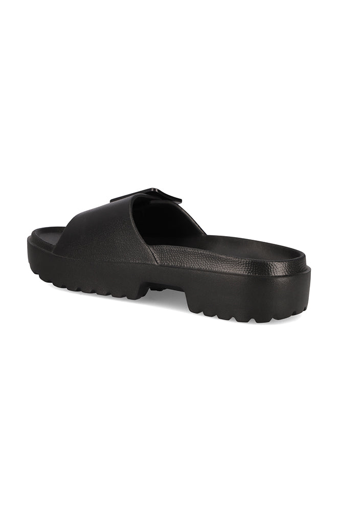 Ilana Buckle Band Moulded Slide _ 164361 _ Black