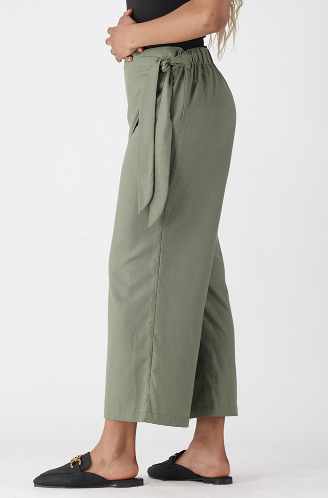 MELODY WRAP PANTS  _ 165052 _ Green