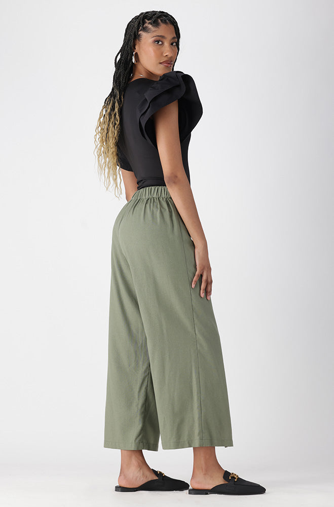 MELODY WRAP PANTS  _ 165052 _ Green