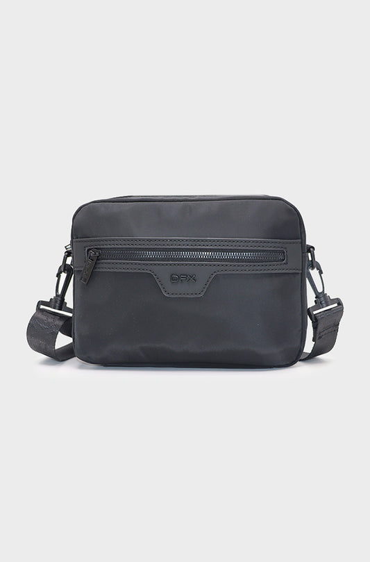 Carl Nylon And Rubberised Slingbag _ 165237 _ Black