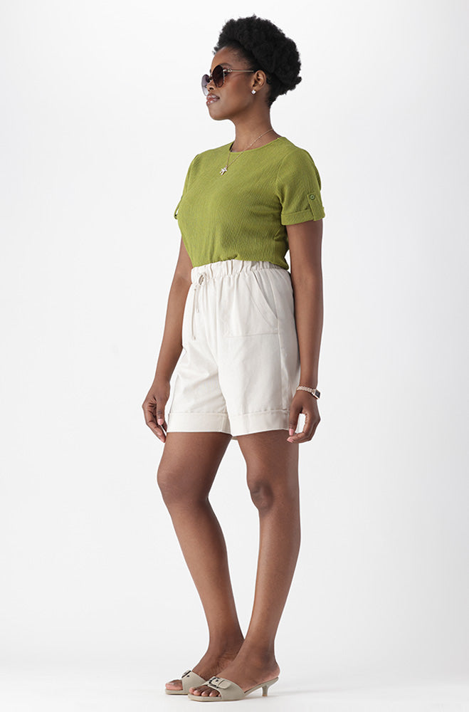 BREA LINEN BLEND SHORTS