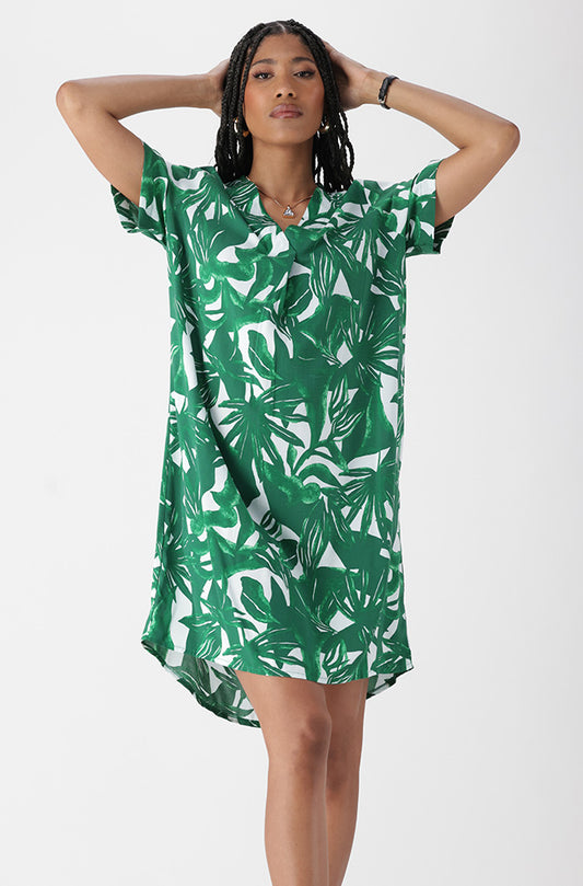 Woven Dress _ 168196 _ Green