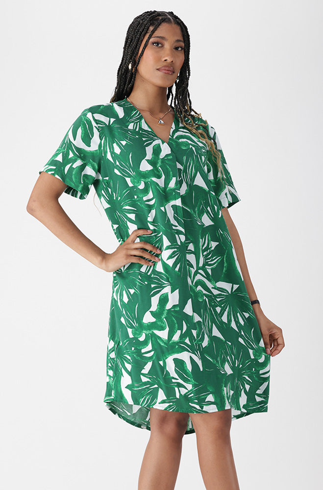 Woven Dress _ 168196 _ Green