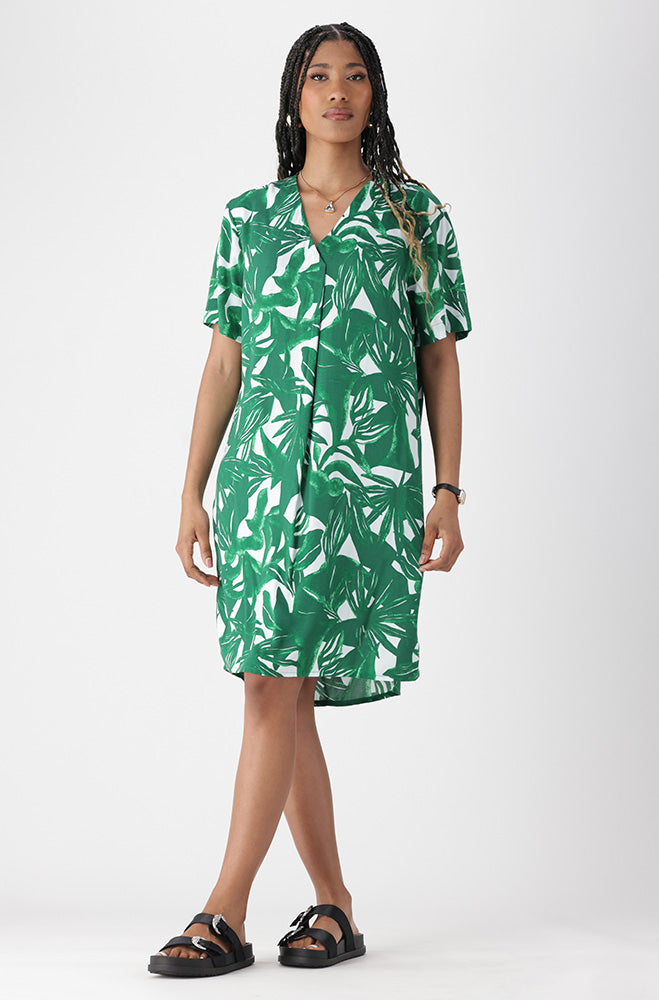 Woven Dress _ 168196 _ Green