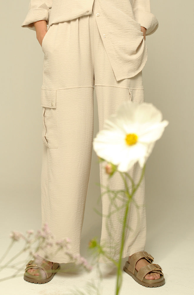 CLAIRE WIDELEG CARGO PANTS