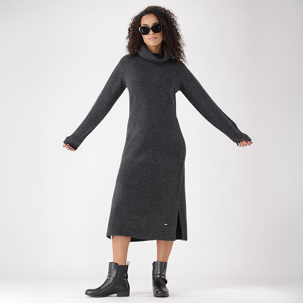 CELESTE CHUNKY KNITWEAR DRESS – Dunns