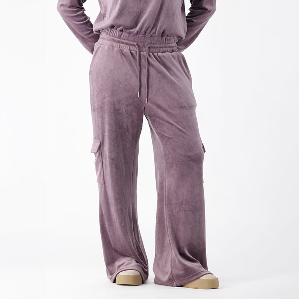 CAIA VELOUR CARGO WIDE LEG PANTS – Dunns