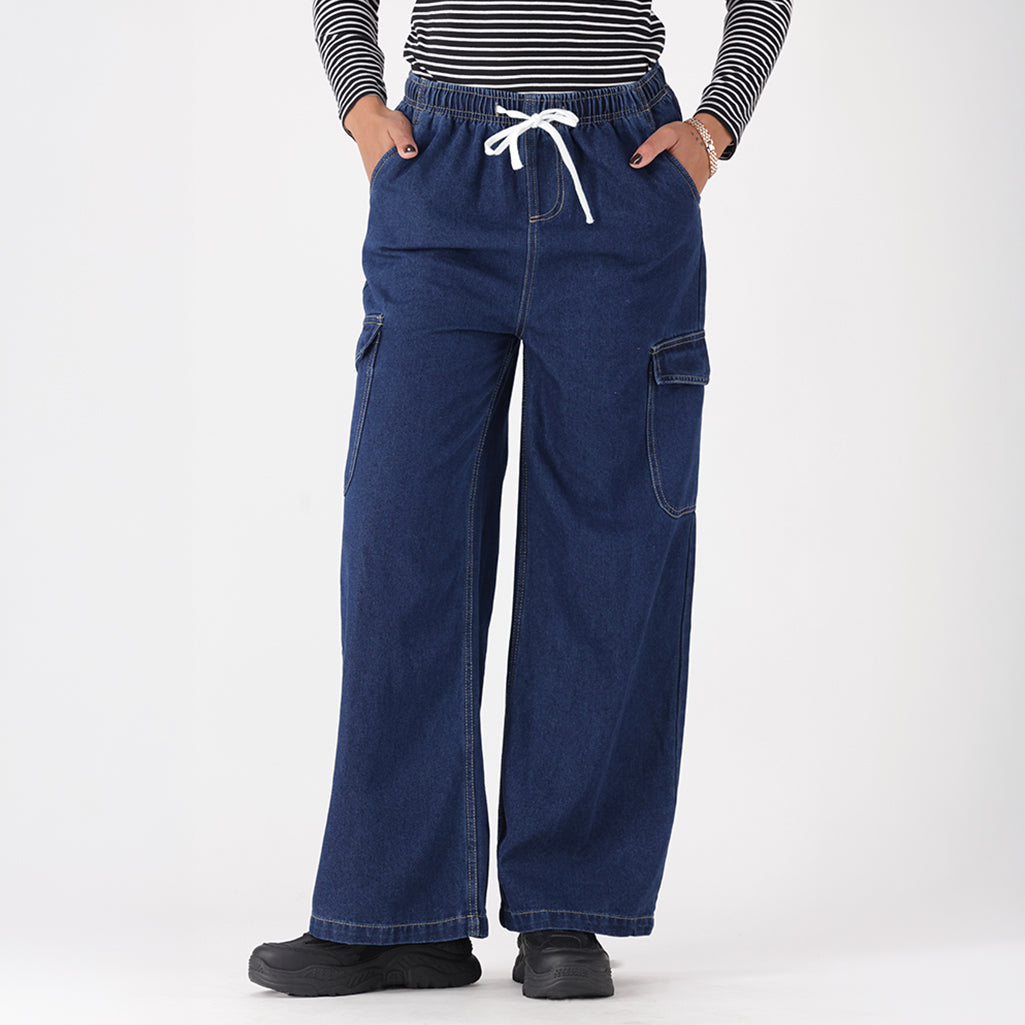 RHEA DENIM UTILITY WIDE LEG – Dunns