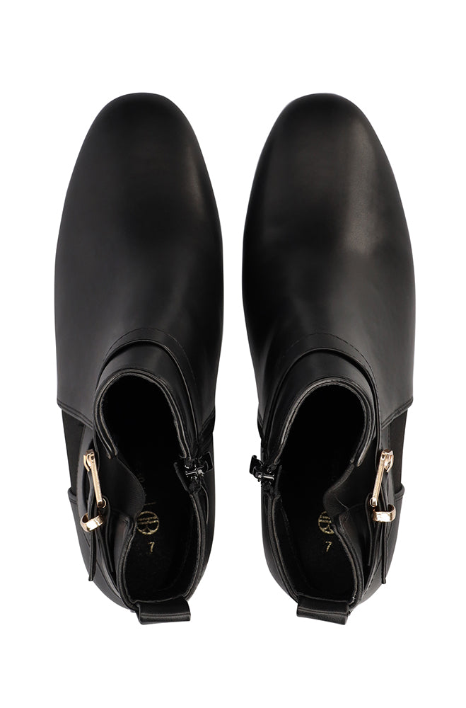 Zari Gold insert block heel