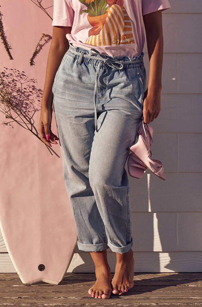 MARINA DENIM PAPERBAG JEANS