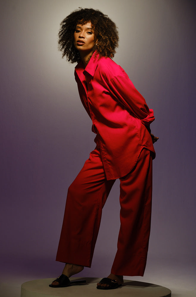 Ladies | Kate Linen Blend Wide Leg Pants Trousers
