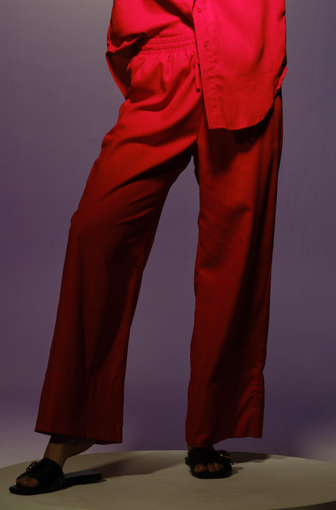 Ladies | Kate Linen Blend Wide Leg Pants Trousers