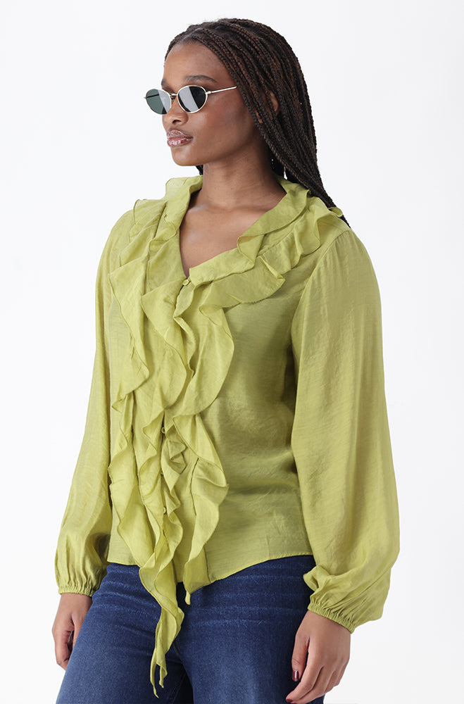 ANGELI FRILL BLOUSE