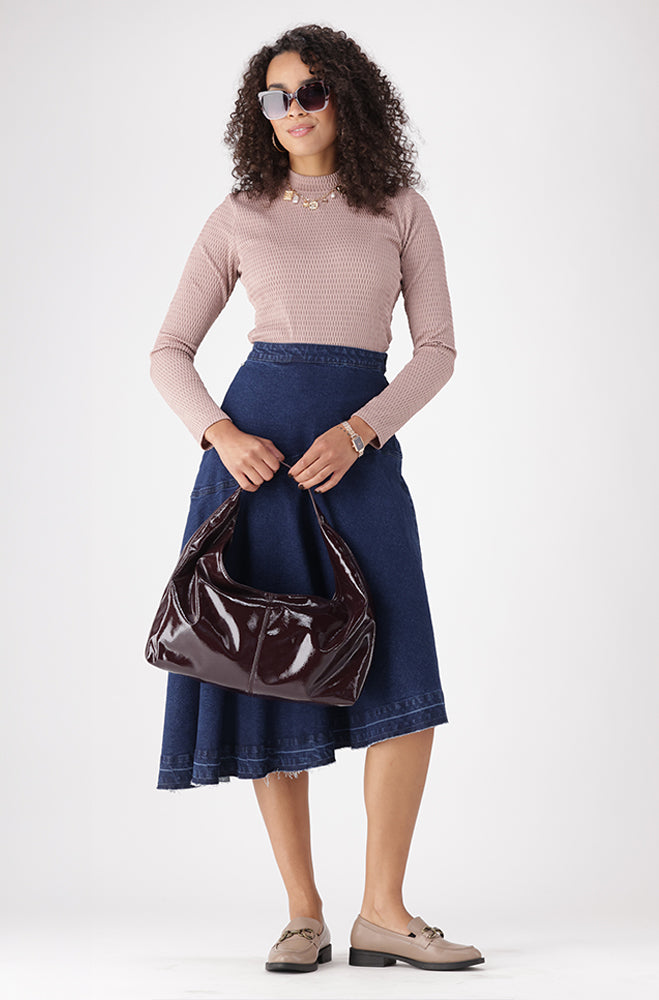 SERENA TEXTURED TURTLE NECK