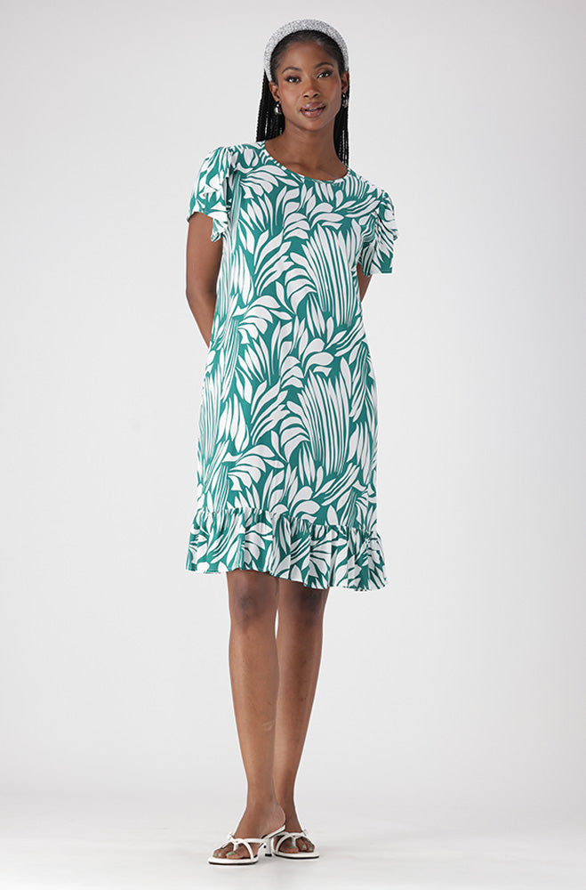 ALICE TULIP SLEEVE SHIFT DRESS