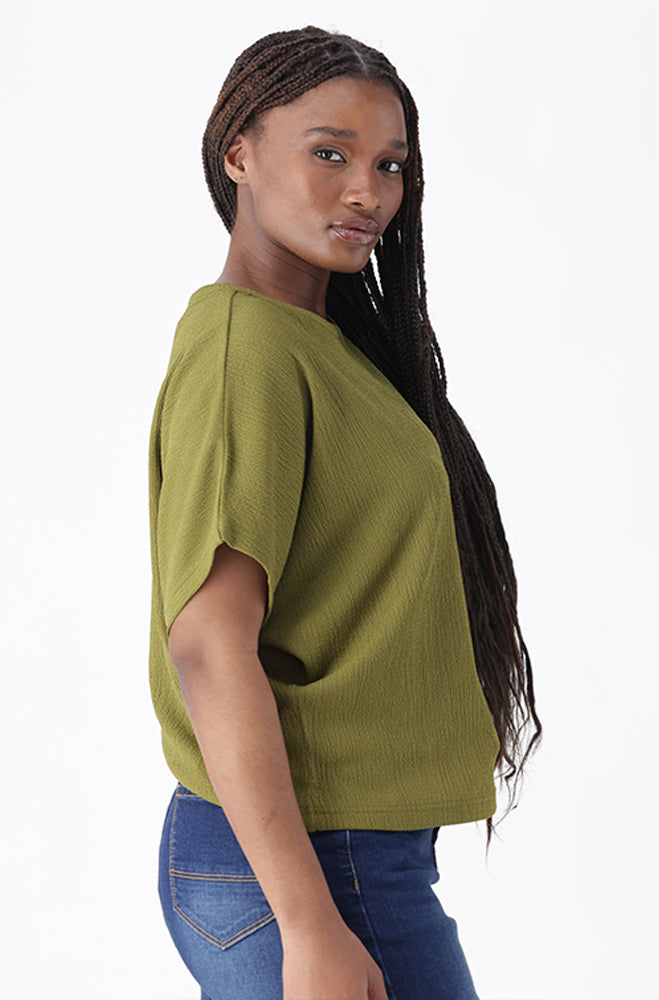 ELENA TEXTURED TOP