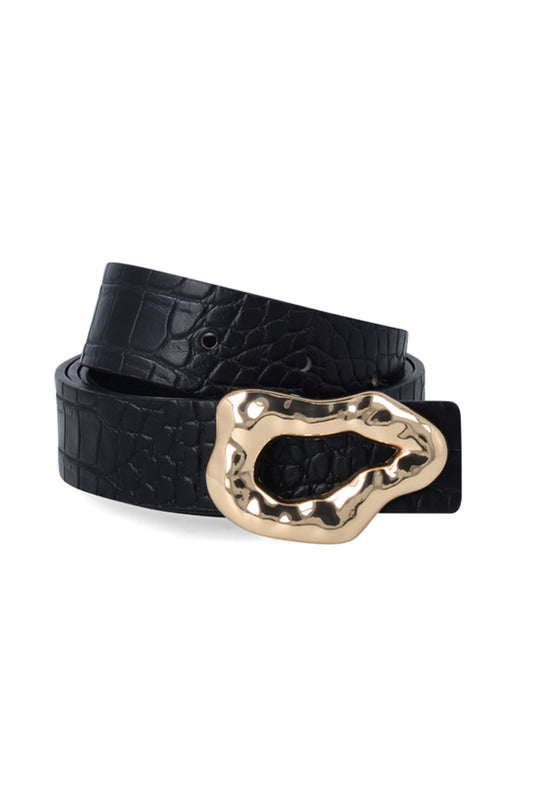 VERONICA PU PATENT CROC BELT