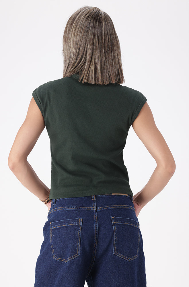 ALLY RIBBED TURTLE NECK