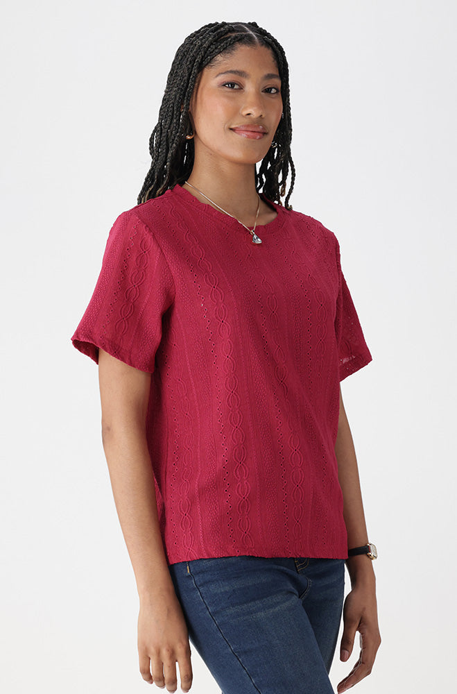 Ladies | Channel Textured Top T-shirts