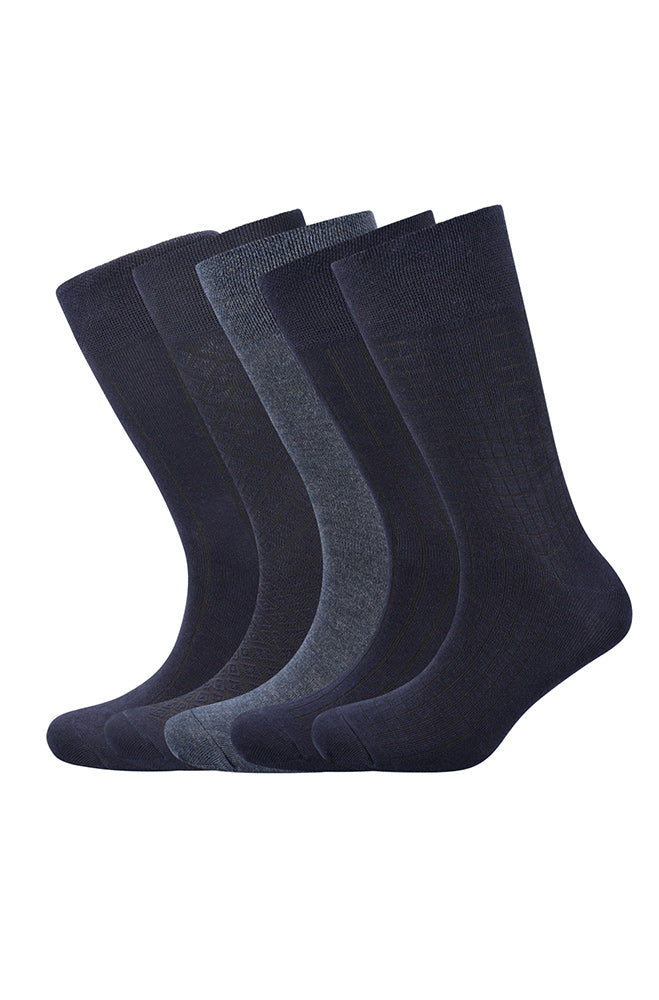 Underwear | Conway Socks 5pk _ 164263 Navy Crew