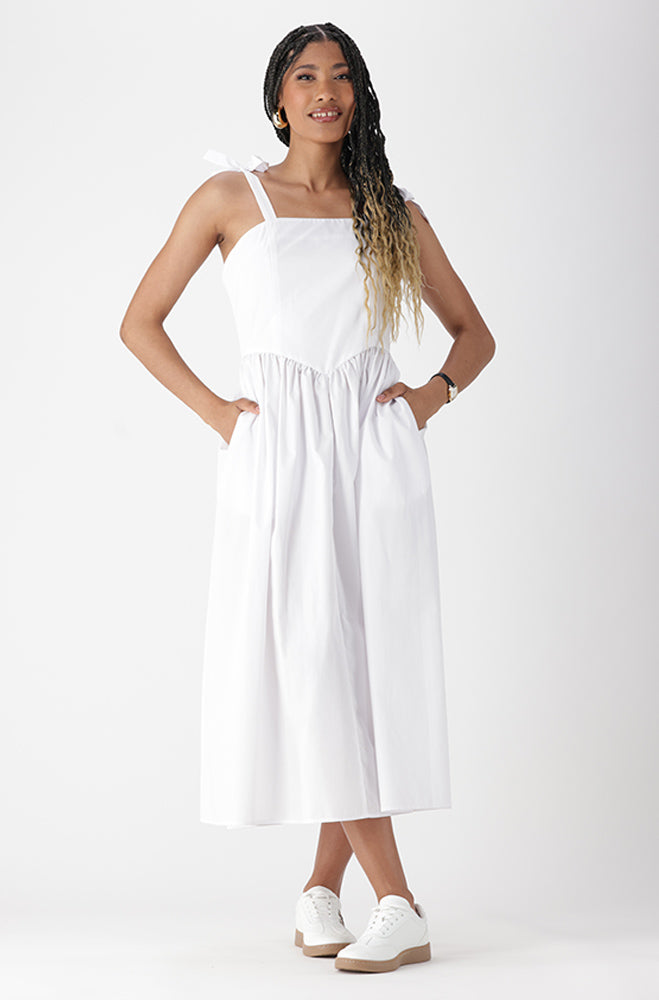 Ladies | Lindy Shoulder Tie Dress Dresses