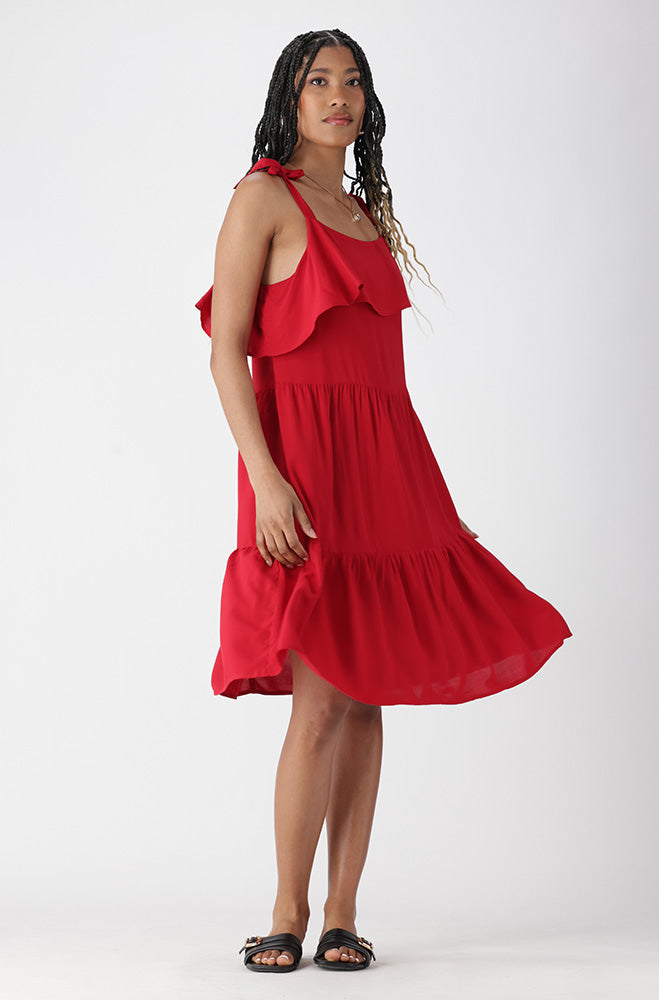 LAUREL STRAPPY TIERED DRESS