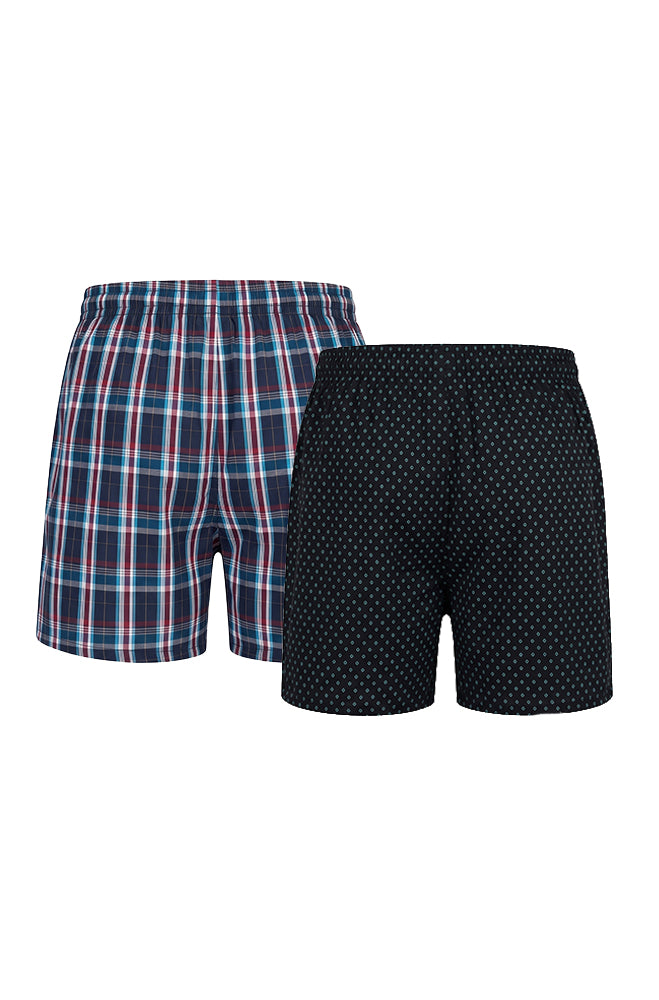 TATE WOVEN BOXERS 2PK