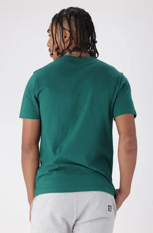 Men’s short-sleeve crew-neck t-shirt in dark teal.