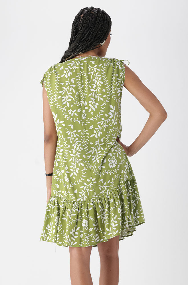 Ladies | Nicole Shoulder Tie Tiered Dress Dresses