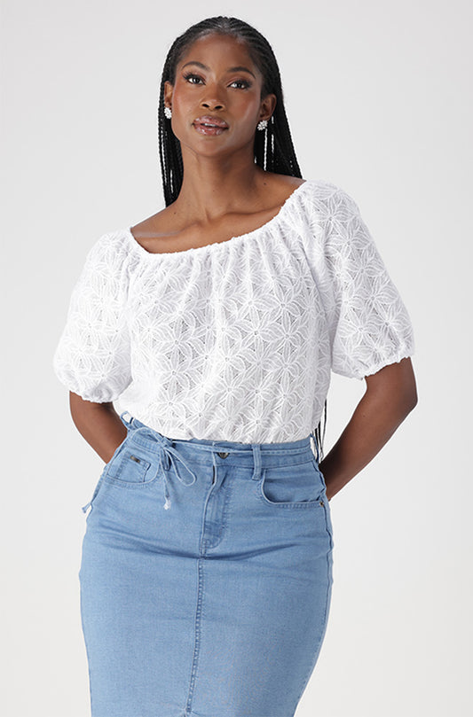 HAZEL TEXTURED TOP