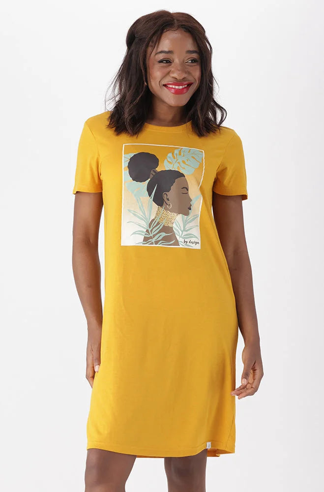 Koko T Shirt Dress _ 150323 _ Ocre