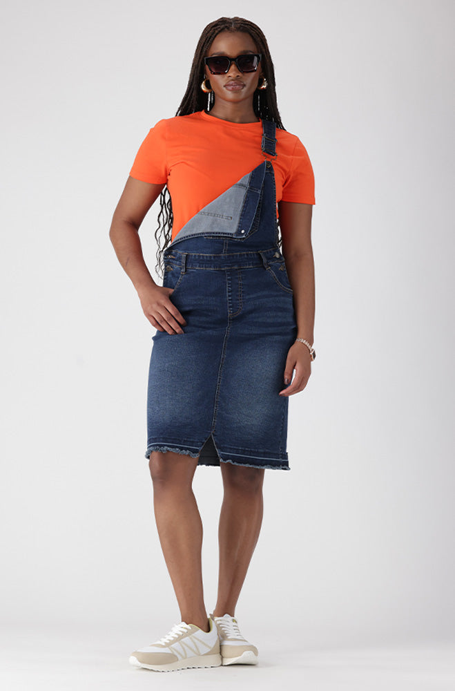AMARI DUNGAREE DRESS
