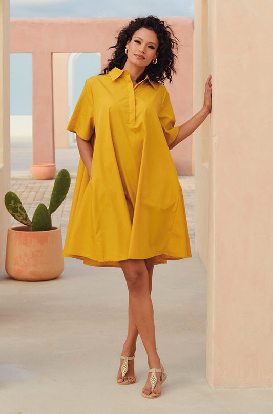 LEIGH POPLIN SHIRT DRESS