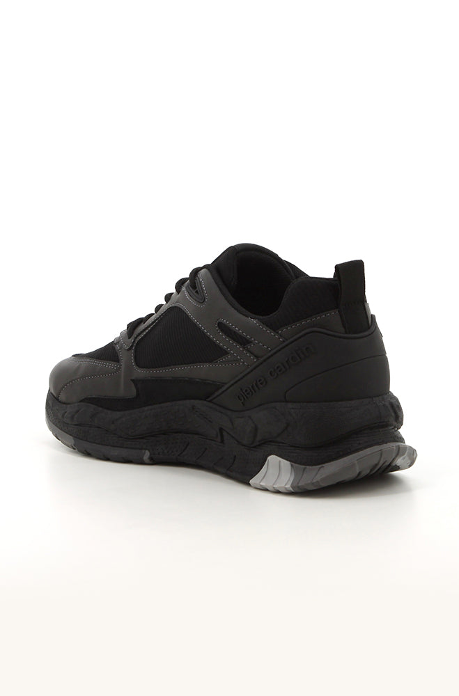 Footwear | Pierre Cardin Camo Sole Chunky Sneaker _ 164864 Black Sneakers