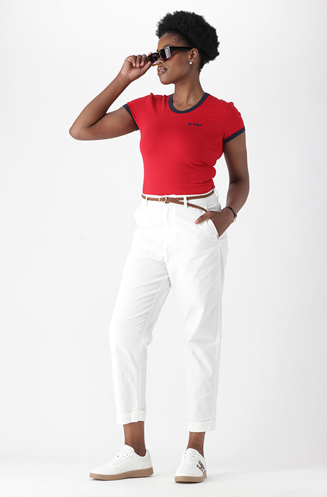 CORA BELTED CHINO