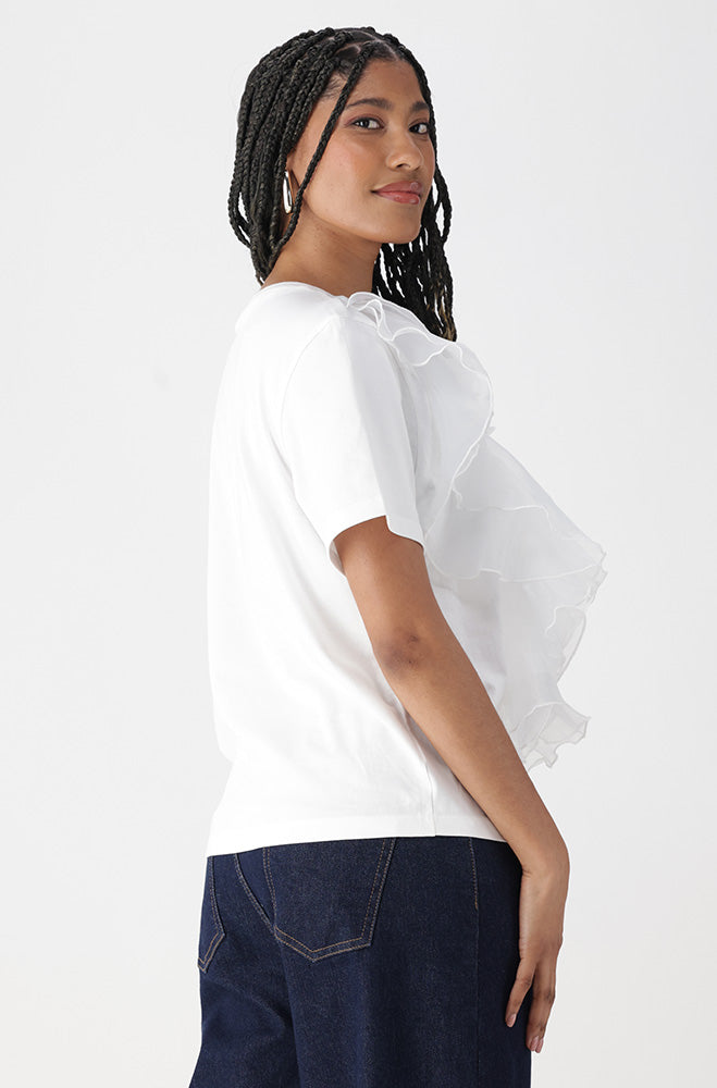 OLIVIA FRILL TEE
